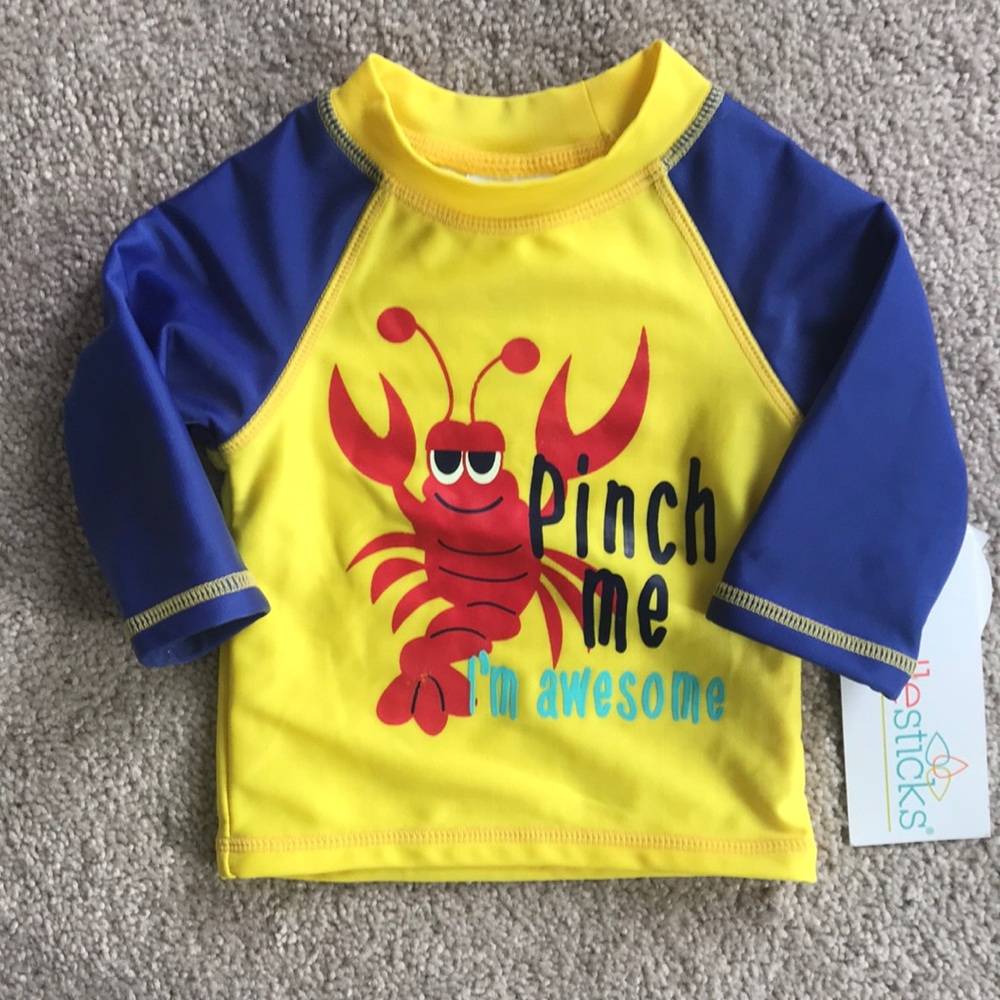 Candlesticks Rash Guard Shirt (size 12m)